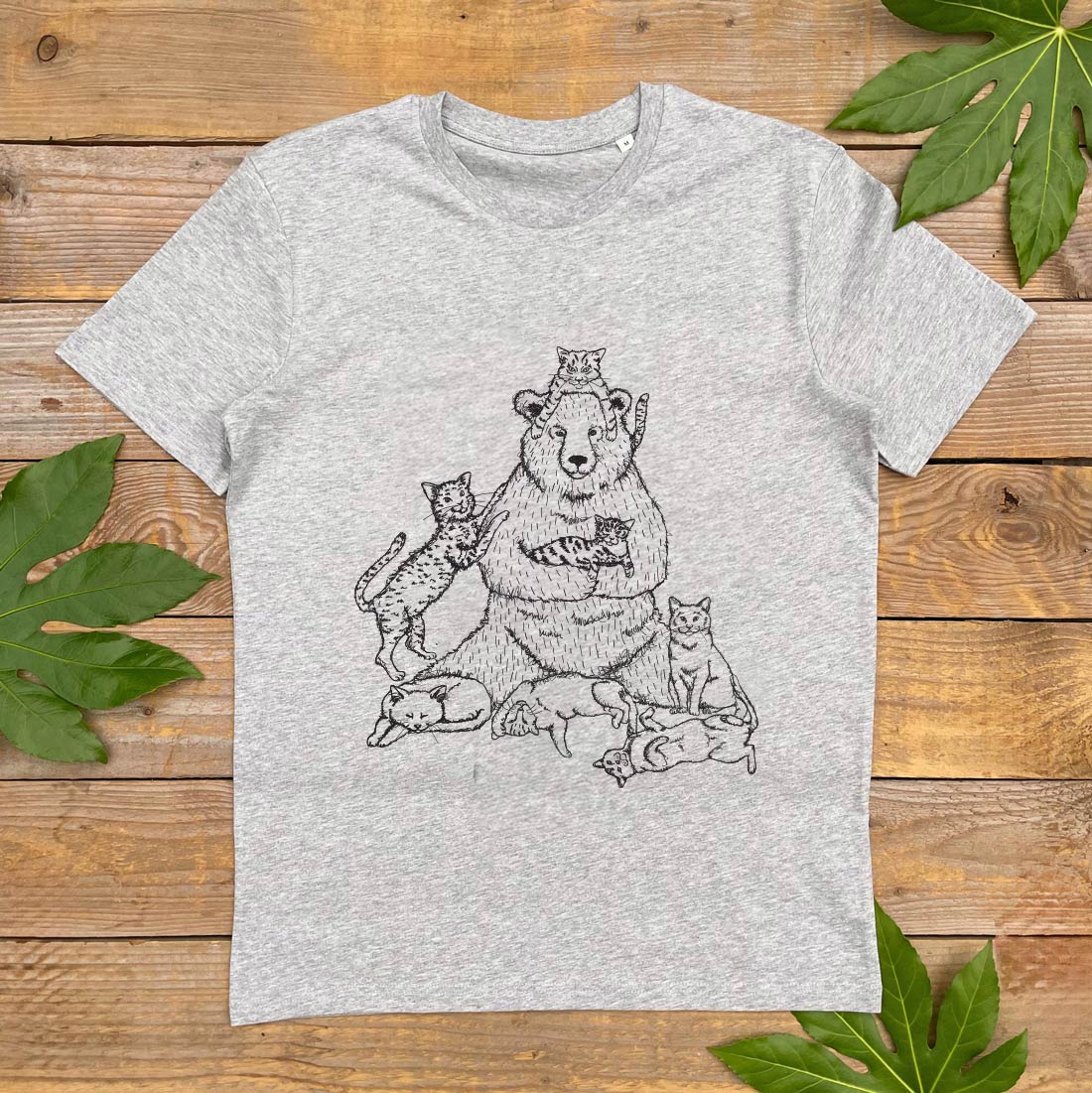 Crazy Cat Bear T-Shirt