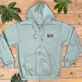 BEAR Text Zip Up Hoodie