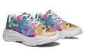 Pomeranian Dog Portrait Athletic Chunky Sneakers