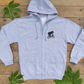 Mini bear & Bicycle Zip Up Hoodie
