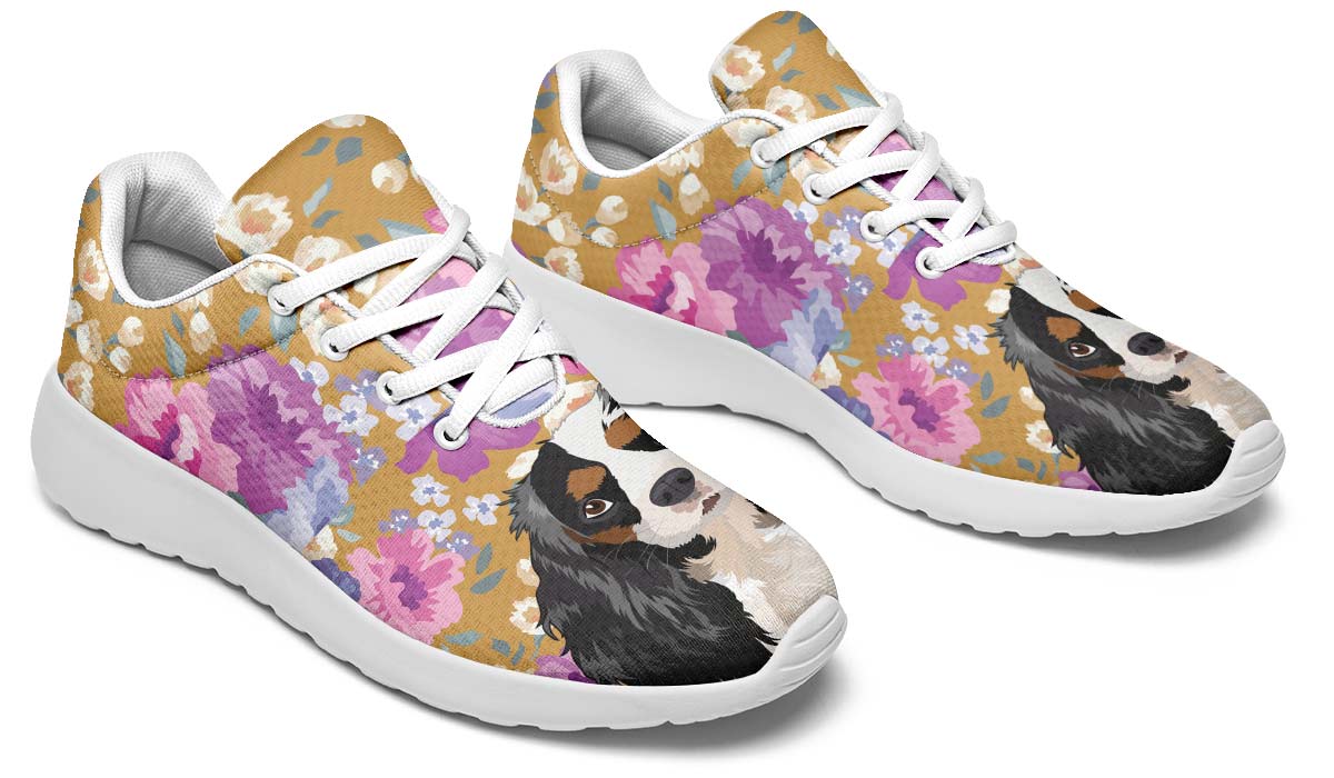 King Charles Spaniel Dog Portrait Sneakers
