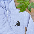 Gone Fishing Bear Zip Up Hoodie